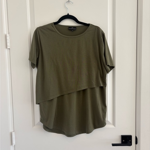 Nursing Queen - Olive Green Nursing Top - Picture 3 of 7